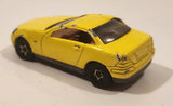 1998 Hot Wheels Mercedes SLK Yellow Die Cast Toy Car Vehicle