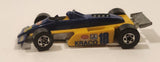 1989 Hot Wheels Thunderstreak Formula Fever Yellow and Blue Die Cast Toy Race Car Vehicle