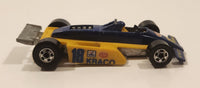 1989 Hot Wheels Thunderstreak Formula Fever Yellow and Blue Die Cast Toy Race Car Vehicle