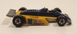 1989 Hot Wheels Thunderstreak Formula Fever Yellow and Blue Die Cast Toy Race Car Vehicle