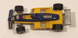 1989 Hot Wheels Thunderstreak Formula Fever Yellow and Blue Die Cast Toy Race Car Vehicle