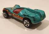 1996 Hot Wheels Street Eaters Speed Machine Metallic Green Die Cast Toy Car Vehicle