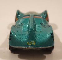 1996 Hot Wheels Street Eaters Speed Machine Metallic Green Die Cast Toy Car Vehicle