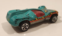 1996 Hot Wheels Street Eaters Speed Machine Metallic Green Die Cast Toy Car Vehicle