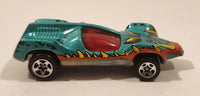 1996 Hot Wheels Street Eaters Speed Machine Metallic Green Die Cast Toy Car Vehicle