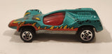 1996 Hot Wheels Street Eaters Speed Machine Metallic Green Die Cast Toy Car Vehicle