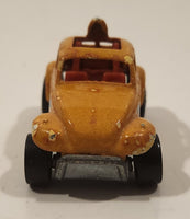 1989 Hot Wheels Auto Magic Baja Bug Volkswagen VW Beetle Metalflake Gold Die Cast Toy Car Vehicle