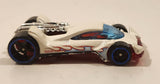 2010 Hot Wheels Criss Cross Crash Vulture White Die Cast Toy Car Vehicle