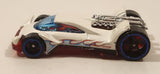 2010 Hot Wheels Criss Cross Crash Vulture White Die Cast Toy Car Vehicle