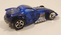 2006 Hot Wheels 2005 X‑Raycers Burl-Esque Translucent Blue Die Cast Toy Car Vehicle