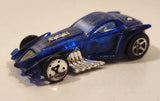 2006 Hot Wheels 2005 X‑Raycers Burl-Esque Translucent Blue Die Cast Toy Car Vehicle