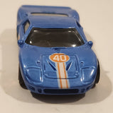 2008 Hot Wheels Web Trading Cars Ford GT - 40 Blue Die Cast Toy Race Car Vehicle