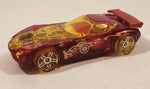 2010 Hot Wheels Race World Earth Nerve Hammer Transparent Red Die Cast Toy Car Vehicle