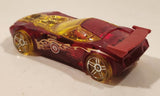 2010 Hot Wheels Race World Earth Nerve Hammer Transparent Red Die Cast Toy Car Vehicle