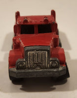 1989 Hot Wheels Peterbilt Dump Truck Semi Rig Red Die Cast Toy Car Vehicle - BW Malaysia