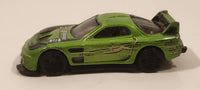 2006 Hot Wheels Drift Kings 24 / Seven Green Die Cast Toy Race Car Vehicle