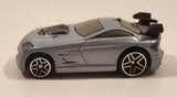 2004 McDonald's Hot Wheels Tooned Mercy Breaker Light Silver Blue Die Cast Toy Car Vehicle