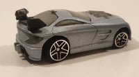 2004 McDonald's Hot Wheels Tooned Mercy Breaker Light Silver Blue Die Cast Toy Car Vehicle