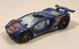 2014 Hot Wheels HW Race Team Track Stars Impavido 1 Blue Die Cast Toy Car Vehicle