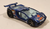 2014 Hot Wheels HW Race Team Track Stars Impavido 1 Blue Die Cast Toy Car Vehicle