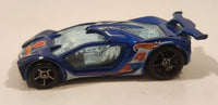 2014 Hot Wheels HW Race Team Track Stars Impavido 1 Blue Die Cast Toy Car Vehicle