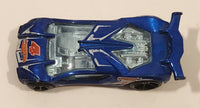 2014 Hot Wheels HW Race Team Track Stars Impavido 1 Blue Die Cast Toy Car Vehicle