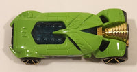 2010 Hot Wheels Criss Cross Crash Rocket Fire Green Die Cast Toy Car Vehicle