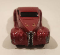 2003 Hot Wheels First Editions Swoop Coupe Red Die Cast Toy Low Rider Hot Rod Car Vehicle