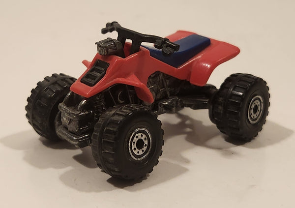 1992 Hot Wheels Suzuki Quadracer Red Die Cast ATV Toy Vehicle