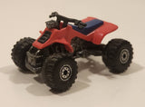 1992 Hot Wheels Suzuki Quadracer Red Die Cast ATV Toy Vehicle