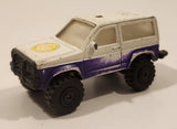 Vintage Unbranded Ford Bronco II Grand Prix 28th Anniversary White and Purple Die Cast Toy Car Vehicle