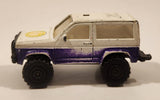 Vintage Unbranded Ford Bronco II Grand Prix 28th Anniversary White and Purple Die Cast Toy Car Vehicle