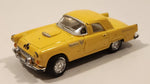 KinSmart 1955 Ford Thunderbird Yellow 1:64 Scale Pullback Die Cast Toy Car Vehicle