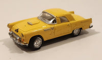 KinSmart 1955 Ford Thunderbird Yellow 1:64 Scale Pullback Die Cast Toy Car Vehicle