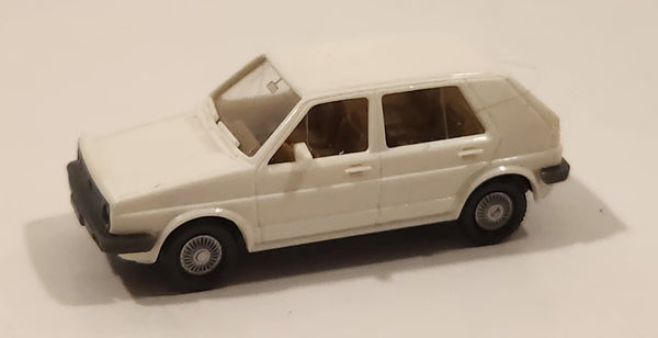 Wiking Made in West Berlin Volkswagen Golf 1:87 Scale White Miniature Plastic Toy Car Vehicle