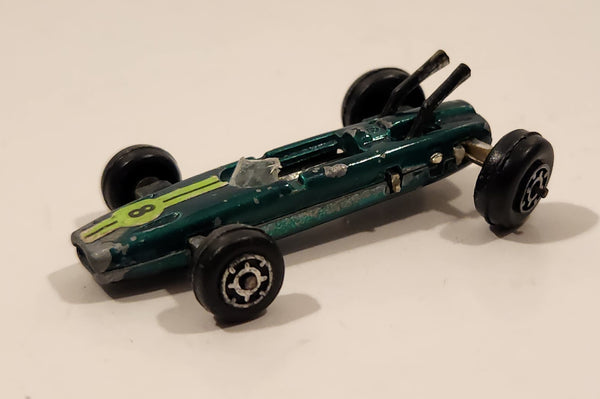 Vintage Zylmex No. D3 B.R.M. H16 Formula 1 Green Die Cast Toy Race Car Vehicle Made in Hong Kong