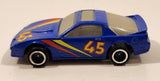 ERTL Speed Strips Pontiac Trans Am Blue Die Cast Toy Car Vehicle Made in China