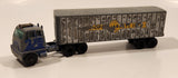 Vintage Lesney Matchbox Major Pack M-9 Inter-State Double Freighter Cooper Jarrett International Hendrickson Tractor Blue and Grey Die Cast Toy Racing Car Vehicle