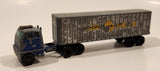 Vintage Lesney Matchbox Major Pack M-9 Inter-State Double Freighter Cooper Jarrett International Hendrickson Tractor Blue and Grey Die Cast Toy Racing Car Vehicle