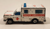 Vintage 1982 Lesney Matchbox Superfast No. 41 Code Red Pacific Ambulance White Die Cast Toy Car Vehicle