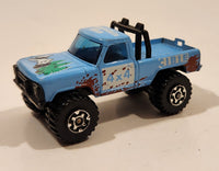 1983 Matchbox 4x4 Mini Pick Up Truck Light Blue Die Cast Toy Car Vehicle