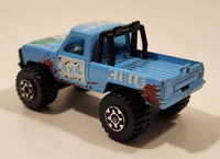 1983 Matchbox 4x4 Mini Pick Up Truck Light Blue Die Cast Toy Car Vehicle