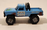 1983 Matchbox 4x4 Mini Pick Up Truck Light Blue Die Cast Toy Car Vehicle