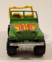 Majorette No. 290 & No. 244 Jeep CJ 4x4 Green 1/54 Scale Die Cast Toy Car Vehicle