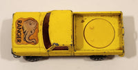 Vintage 1973 Lesney Matchbox Rolamatics No. 57 Wild Life Truck Ranger Yellow Die Cast Toy Dump Truck Vehicle