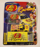 2000 Jelly Belly Racing NASCAR Craftsman Truck #02 Jim Inglebright Yellow Die Cast Toy Car Vehicle and Tin Storage Container and Candy New in Package