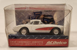 Kinsmart 1957 Chevrolet Corvette AC Delco White Pull Back Die Cast Toy Car Vehicle New in Box (Copy)