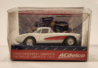 Kinsmart 1957 Chevrolet Corvette AC Delco White Pull Back Die Cast Toy Car Vehicle New in Box (Copy)