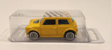 2000 Hot Wheels First Editions Mini Cooper Yellow with Checkered Roof Die Cast Toy Car Vehicle