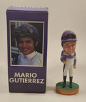 2012 Hastings Bred For Excitement Mario Gutierrez Equestrian Horse Racing 7 1/4" Tall Resin Bobblehead Figure New in Box Signed